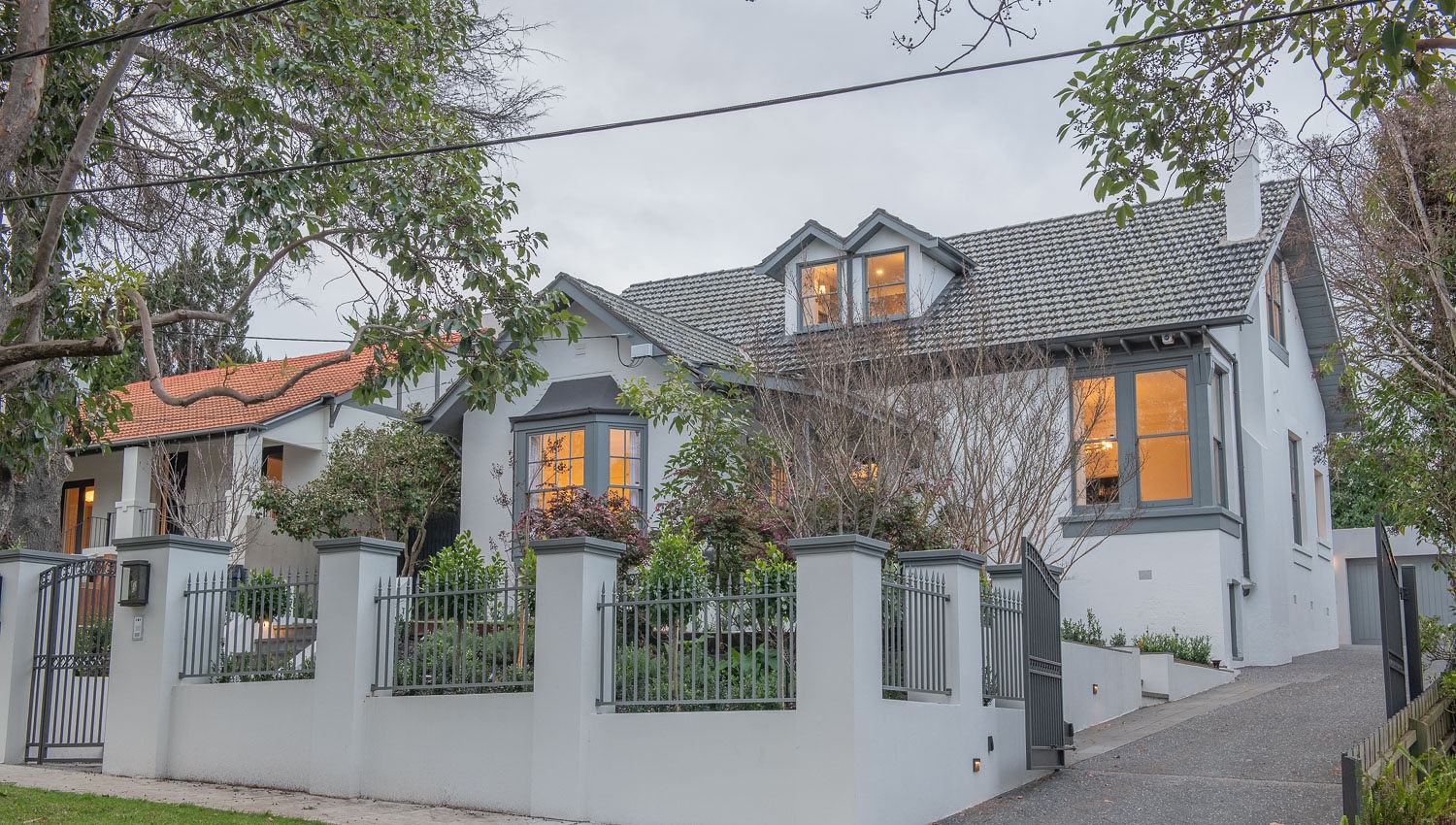 47 Dorrington Avenue at dusk